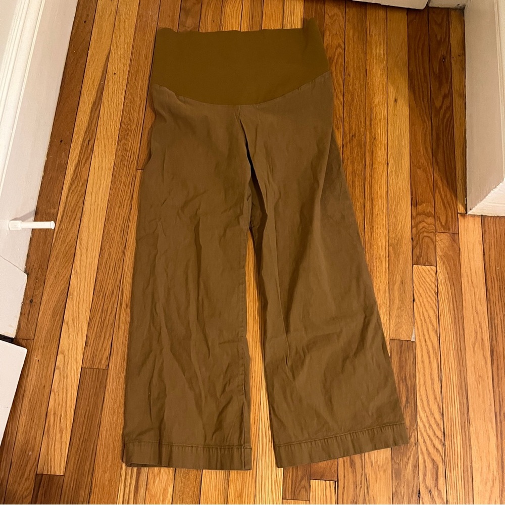 Maeve EUC Colette Maternity Pants Brown Camel Size 10